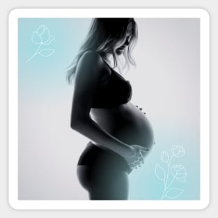 Pregnant women mom & mather love Sticker